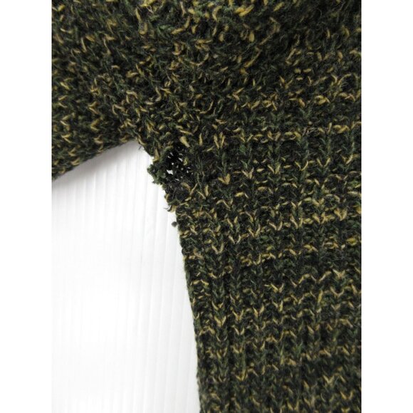 VINTAGE Sweater Large Lambs Wool Orlon Domino Pullover 70s Preppy * - Picture 6 of 13